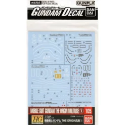 Gundam Decal 105 - Mobile Suit Gundam The Origin