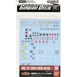 Gundam Decal 107 - Mobile Suit Gundam UC 1